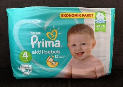 پوشک پریما پمپرز ترک سایز 4 _ 40تایی 